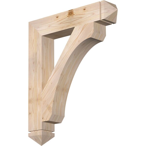 Ekena Millwork Legacy Arts & Crafts Smooth Bracket, Douglas Fir, 5 1/2"W x 32"D x 38"H BKT06X32X38LEC03SDF - main